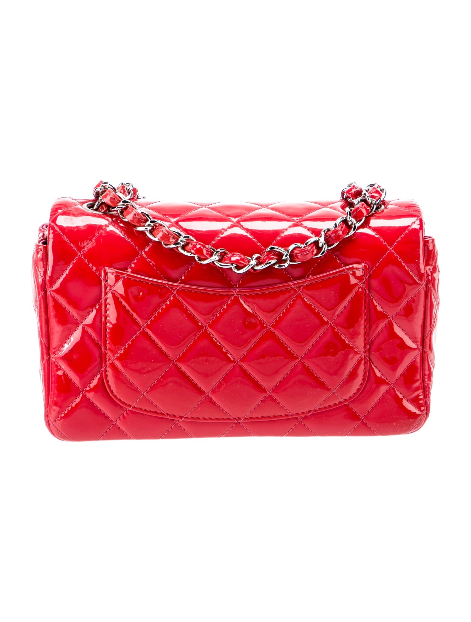 Chanel Classic Patent Rectangular Mini Flap Bag